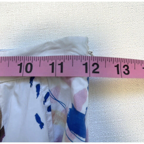 COS Midi Skirt Womens Size 2 Abstract Print Asymmetrical Cotton Artsy Unique - Picture 5 of 6